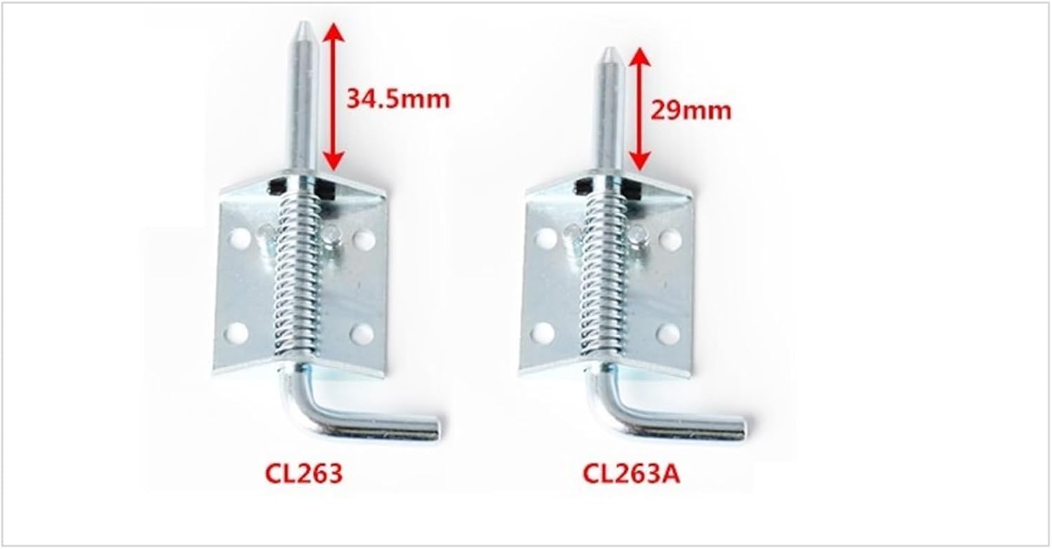 XJJ-263 Spring echanical Equipment Latch 304 Stainless Steel Hinge Hinge 1Pcs(XJJ-263 Iron)
