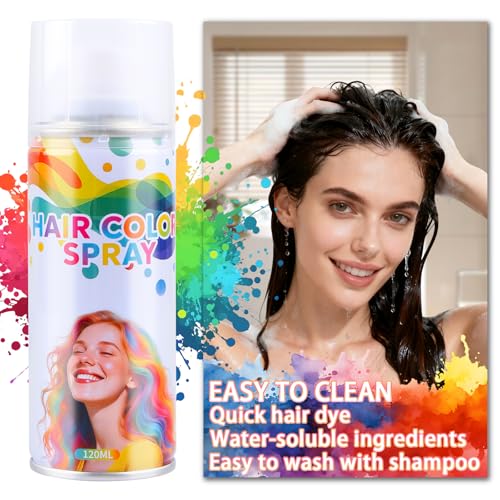 Spray temporal para el cabello negro lavable en un día miniatura 6