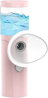 Face Mister, Portable Nano Mist Sprayer for Skin & Eye Hydration, Personal Handheld Humidifier, Facial Moisturizer & Eyelid Nebulizer for Home, Travel, Beauty &, Pink | Ögonlocksvård nebulisator, personlig luftfuktare, ansiktshydreringssprut för kvinnor män barn