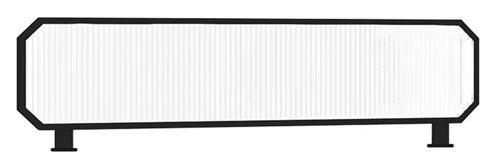 Restaurant Decorative Partitions For Dining Area Partition Semi-Privacy Table Low Fence(Black,1pcs-47.2x11.8in)