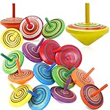 【Muchos usos】: ideal para artículos de fiesta para niños, decoraciones para fiestas de cumpleaños / navidad / pascua / halloween, etc. Jóvenes y mayores pueden experimentar mucha diversión y fascinación con estas peonzas giratorias.