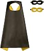 Kids Superhero Cape Mask Set - Hero Costume Fancy Dress Cosplay - Party Dress Up Supplies for Boys & Girls