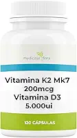 Vitamina D3 5.000ui + Vitamina K2(mk7) 200mcg com 120 Cápsulas
