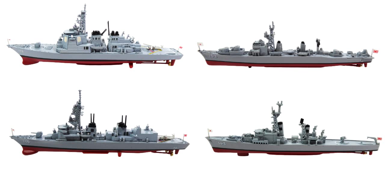 OPO 10 - Lot de 4 navires de Guerre Japonais 1/900 : JDS Kongo + TAKANAMI + AMATSUKAZE + Ayanami / LSD43