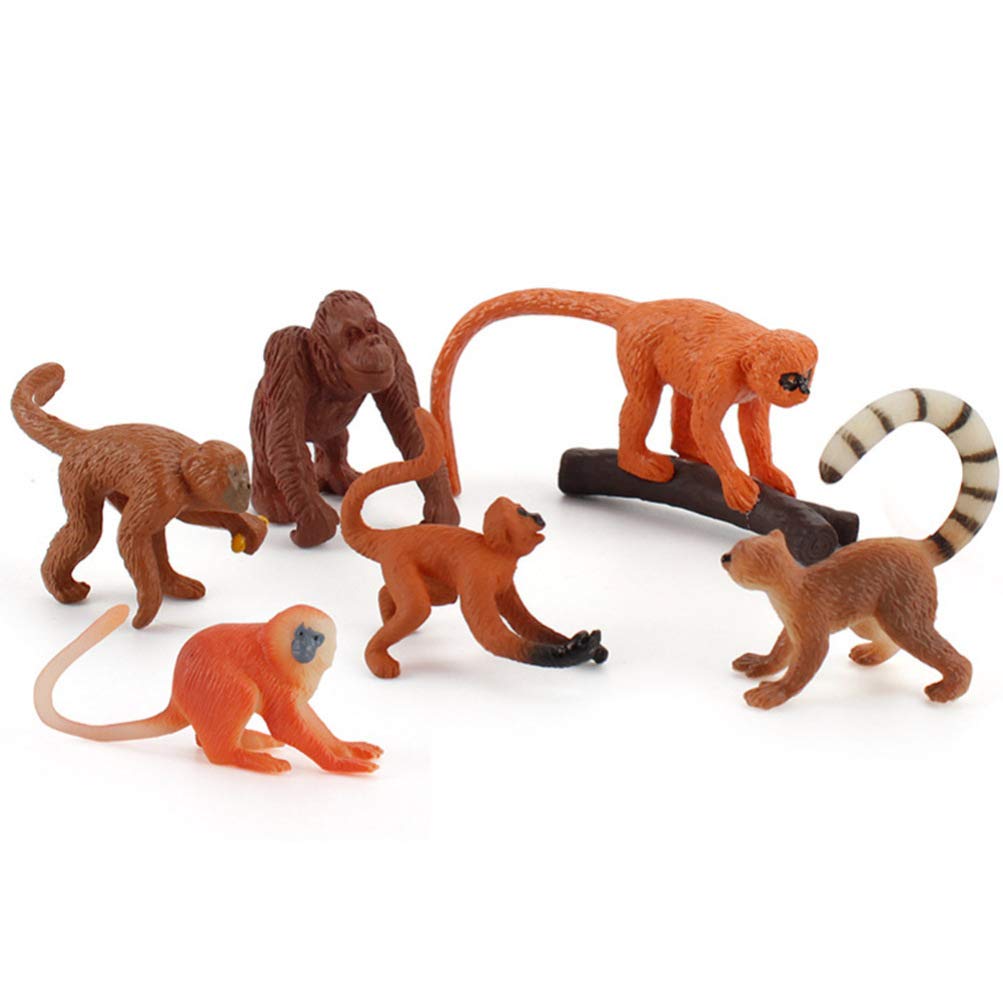 Amazon.co.jp: NUOBESTY モンキーモデル 6個セット ミニおもちゃ