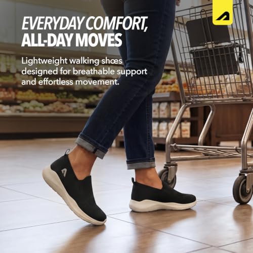 Image of Boldfit Shoes for Woman Soft Sole Women Shoes Memory Foam Walking Shoe for Women Slip on Shoe Woman Anti Skid Foot Wear for Ladies for All Day Walking