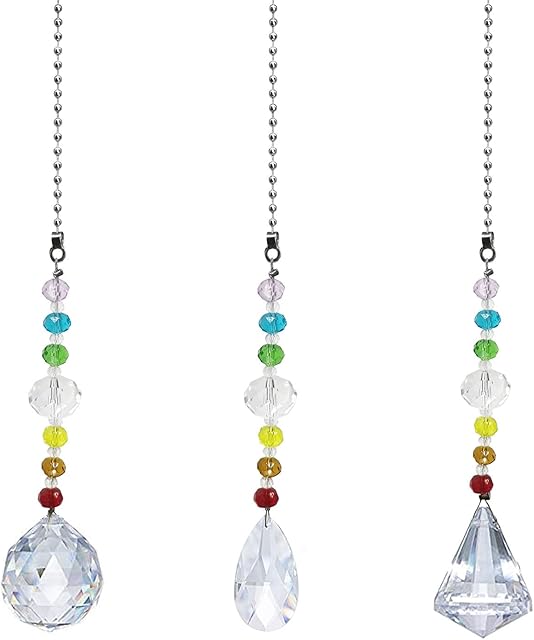 Crystal Prism Suncatcher for Rainbow Maker,Hanging Ornaments for Windows Corridor and Garden (A)