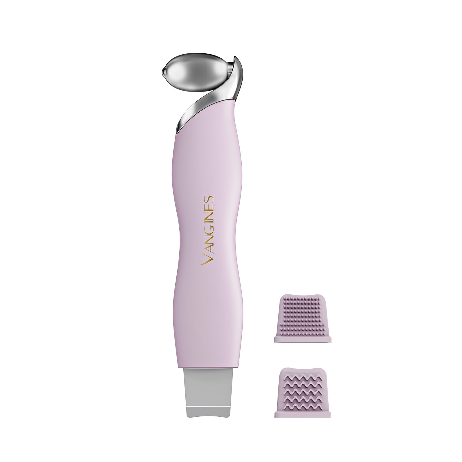 3-in-1 Ice Roller for Face Eyes Cooling Facial Roller Pore Cleansing Tool with 2 Silicone Brushes Stainless Steel