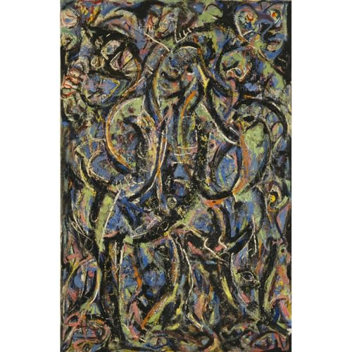 Toile Jackson Pollock Gothique pour grand salon contemporain et moderne