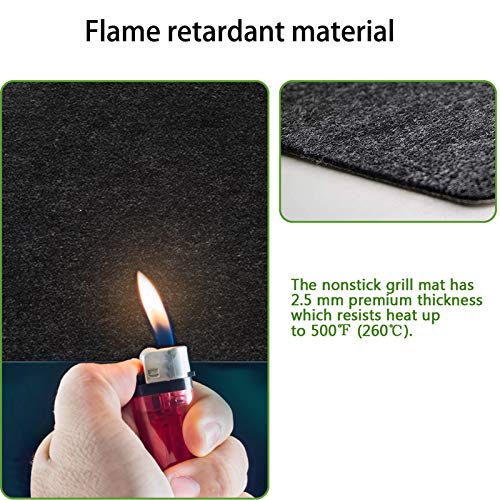 image for Besimple Fireproof Fireplace Hearth Rug Non Slip Protection Mat Flame 