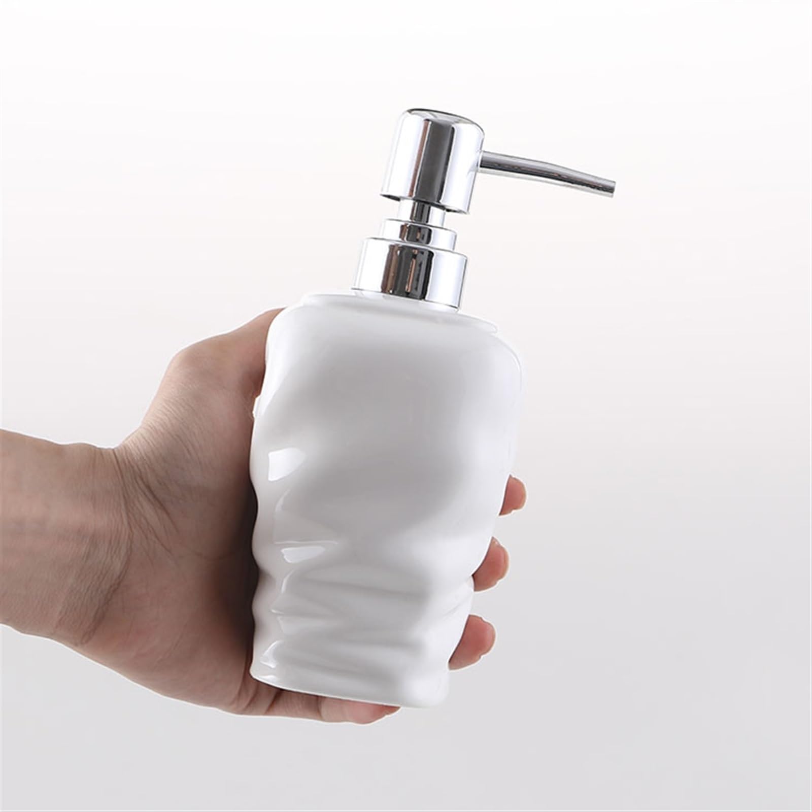 Dozownik mydła w kuchni, do mycia naczyń, szamponu, balsamu, ceramicznego dozownika mydła, butelka z pompką do kuchni, łazienki, gospodarstwa rolnego (350 ml/11,83 uncji) dozownik mydła