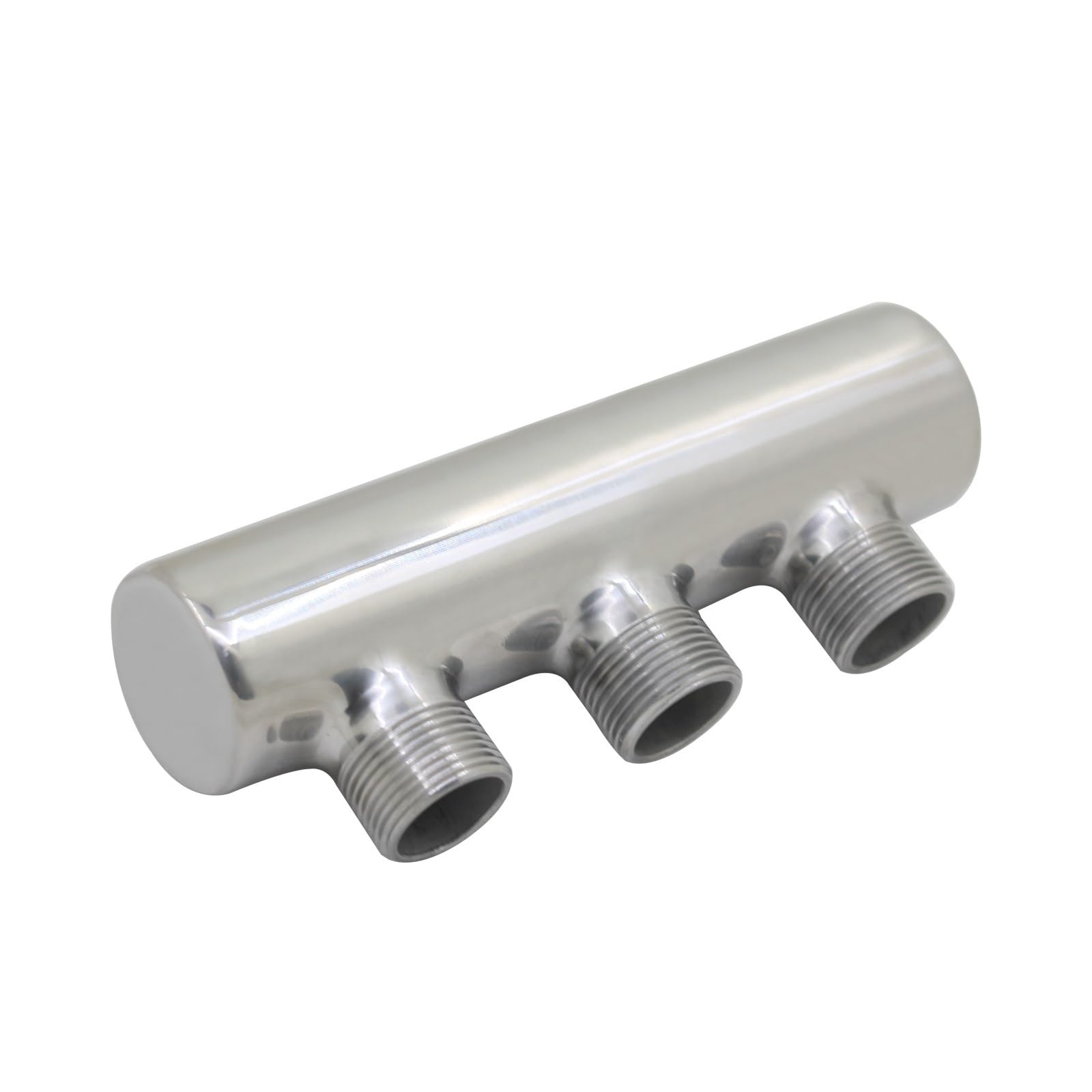 SSIMOO Colector de distribución de agua de acero inoxidable 1 * 3/4 for sistema de calefacción por suelo radiante (2-10 puertos) un extremo abierto kindly (Color : 3-way)
