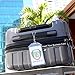 5 Pack - Premium Rigid Airline Luggage Tag Holders with 6