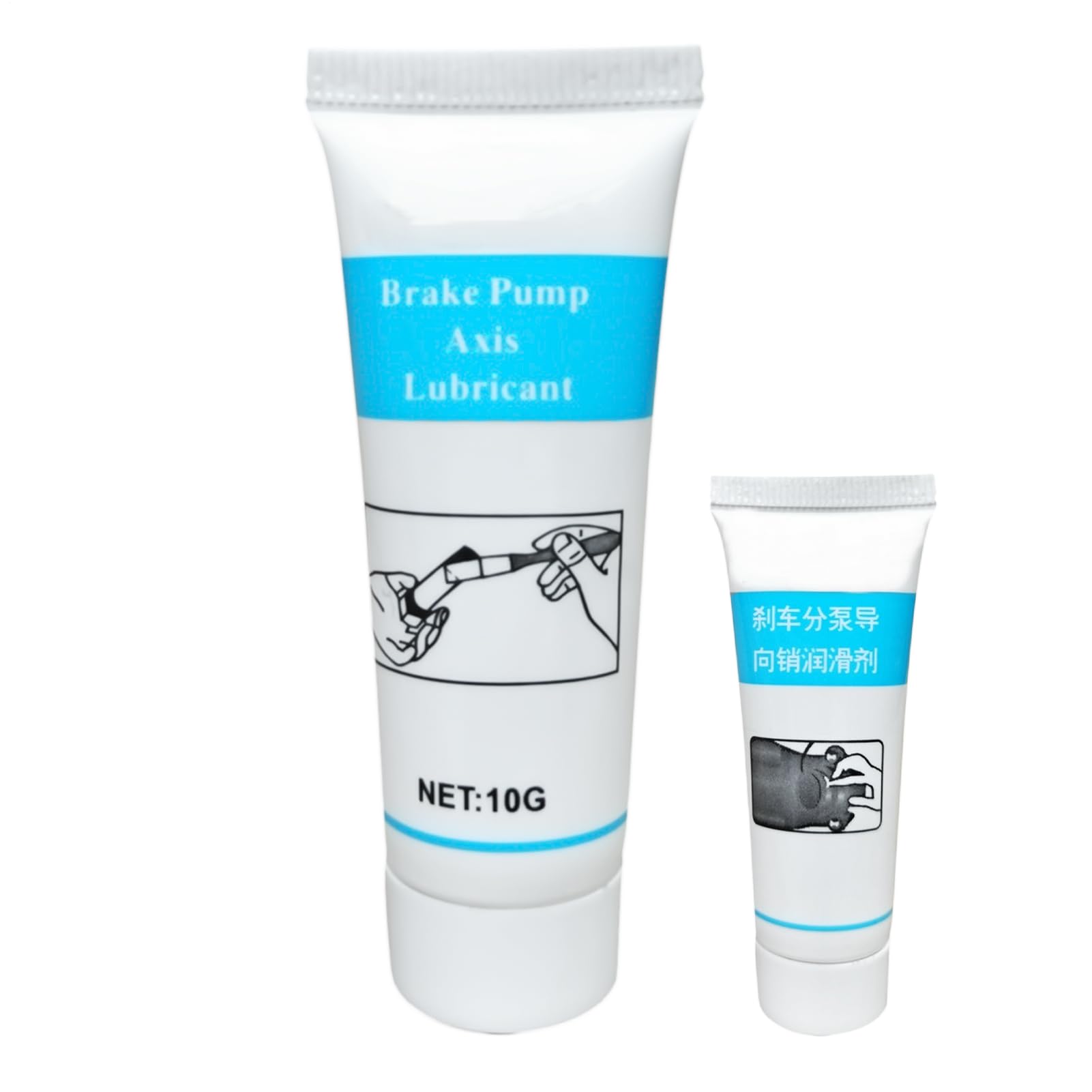 Lubrificante freno ad alta temperatura - grasso per pinza da 10 g, pasta freno a perni di guida, eliminatore di strillo del disco | Lube resistente al calore per perni cilindri, bordi del pad
