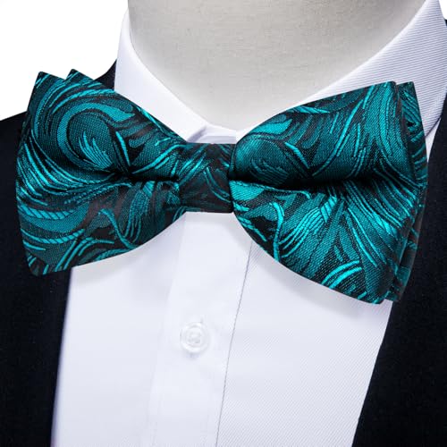 Image of YourTies Bow Ties for Men Pretied Bowties Solid Color Satin Bow Tie Formal Business Tuxedo Wedding Party Prom