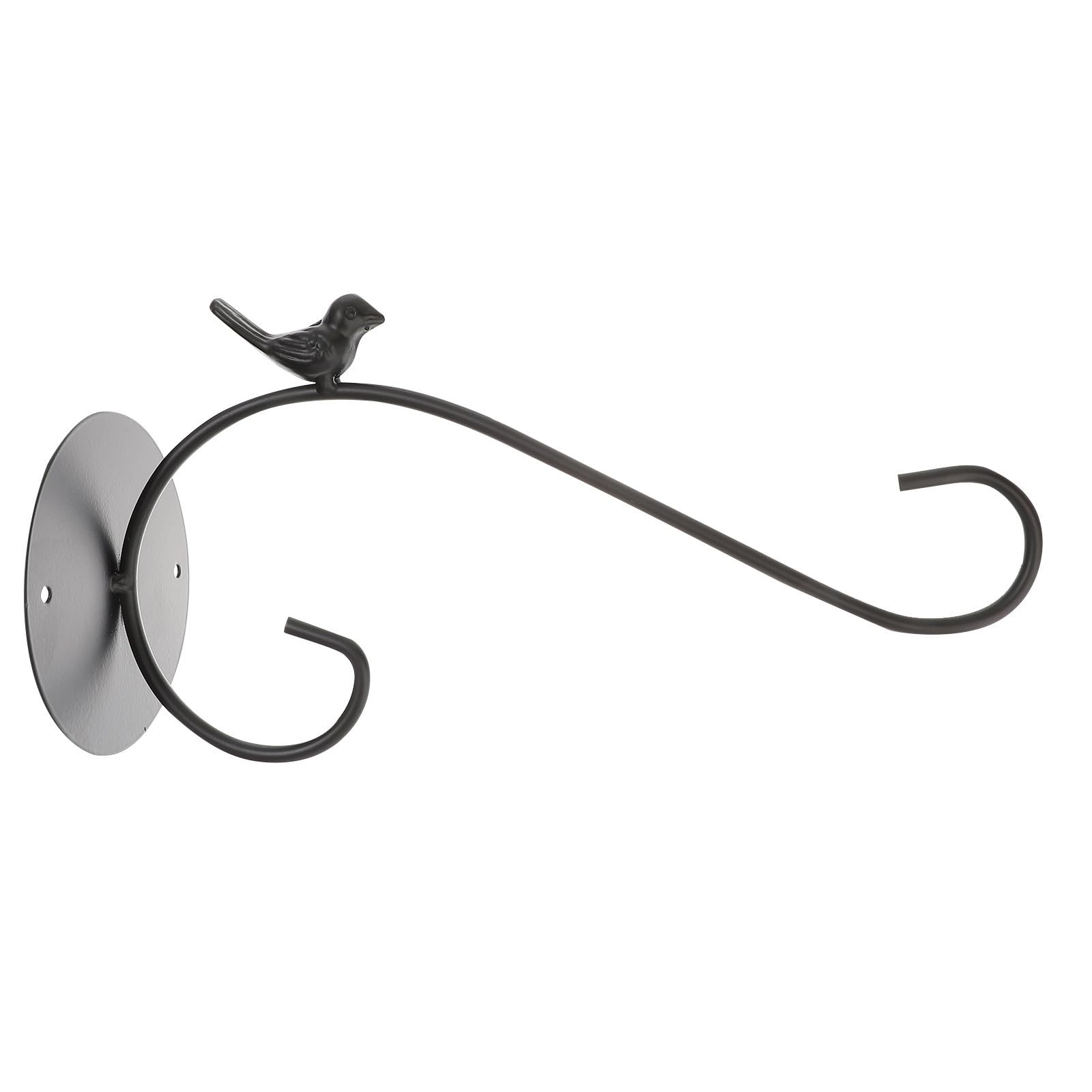 Soporte de hierro para macetas montado pared AMUSLESUR negro