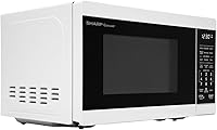 Vista 3 de SHARP Compact Countertop Microwave Oven with Removable 10" Carousel Turntable, 700 Watt, 0.7 Cubic Feet, White