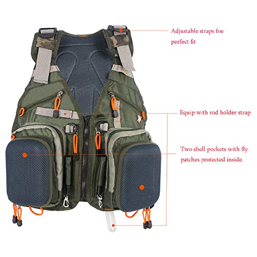 Kylebooker Fly Fishing Vest Pack Adjustable Fishing Backpack #TOP1