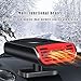 Space Heater for Vehicle Portable Car Heater Fast Heating Defrost Defogger 12V 200W Car Windshield Defogging Car Defroster That Plugs into Cigarette Lighter Camping Automobile Winter Demister