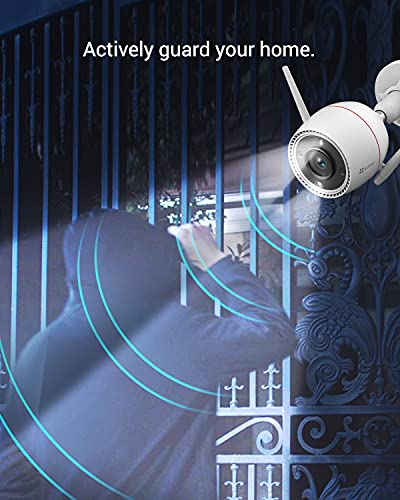 Ezviz Security Camera Outdoor, 2K Wifi Camera With Motion Alert, Color Night Vision And Ip67 Waterproof, Ai-Powered Person Detection, Two-Way Talk, Compatible With Alexa Google Home | C3Tn #TOP1