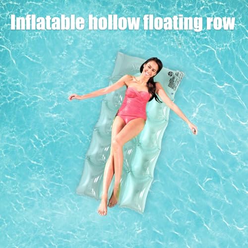 Lounge flottant portable avec dossier ergonomique pour piscine et lac