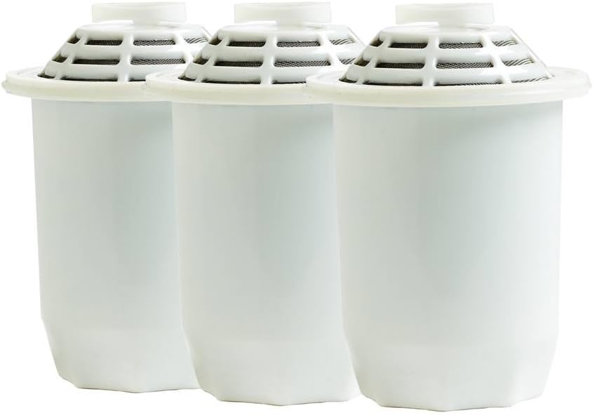 Santevia Classic Alkaline Water Filter Value Pack | 3-Pack At Home Water Pitcher Filter Adds Minerals and Makes Alkaline Water | Chlorine and Lead Water Filter