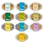 Keto Chef Chilled Variety Pack – Made from Organic Konjac Flour, Instant Microwaveable Meal, Free-from One of Each Mix Pack, Suitable for Vegan Diet | Ready to Eat (370g) Pack of 10