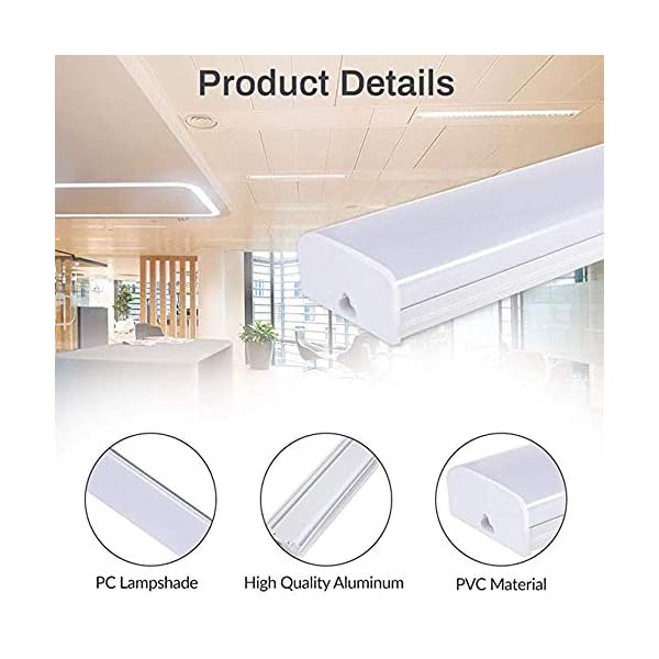 LED Röhre Garage Lampe 30W 60cm Schattenlos Licht Kaltweiß LED Werkstattlampe Garagenleuchte Beleuchtung für Garage… – Bild 4