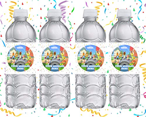 Animal Crossing New Horizons Party Favors Supplies Decorations Water Bottle Labels 12 Pcs