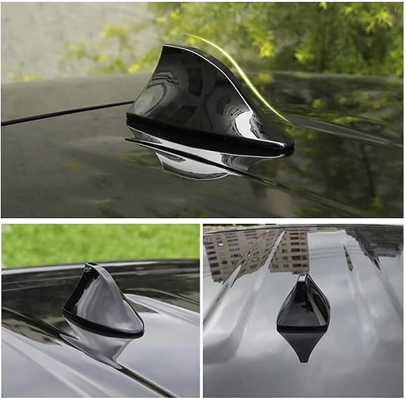Antenna Auto A Pinna Di Squalo Per Audi A1/A2/A3 2004-2018 – Impermeabile, Segnale FM/AM Potenziato, Colore Nero