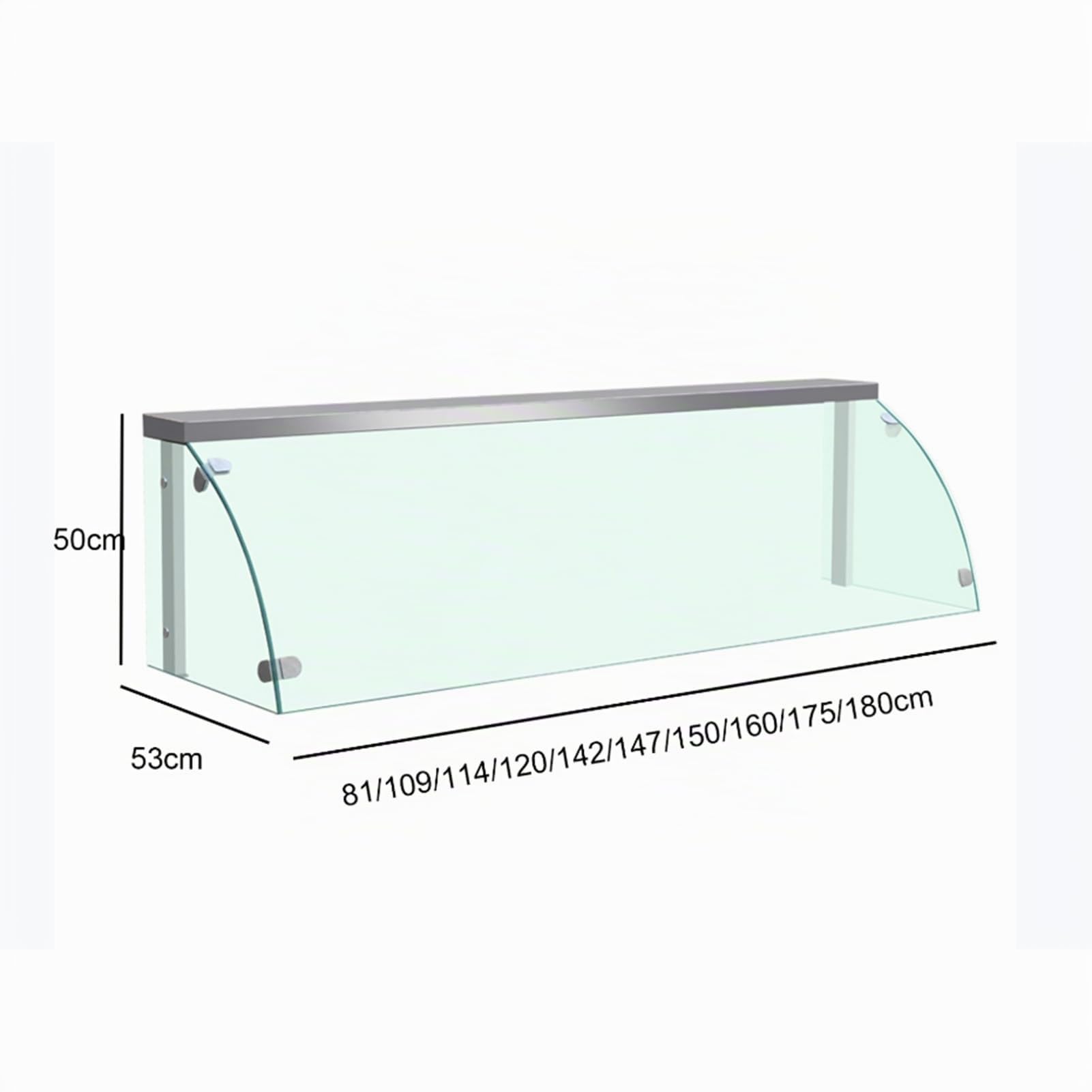 Vitrina de pastelería – Exhibición transparente de postres para encimera de cocina, ideal para pan y postres en cafeterías y panaderías