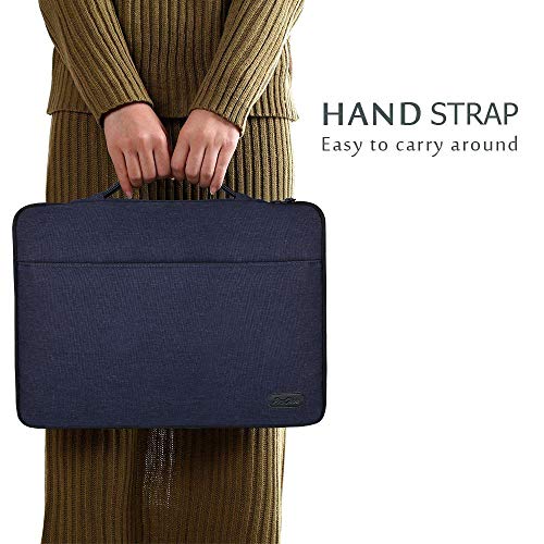 Procase 12-12.9” Sleeve Bag For Surface Pro/Laptop Go 12.3” 12.4” 13”, Macbook Pro 13 /Air 11.6, Ipad Pro 12.9, Chromebook 11” 11.6”, Ideapad 3, And 12" Lenovo Dell Hp Asus Acer Notebooks -Dark Blue #TOP5