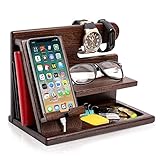 Bluelander Organizador para Celular, Relojes, Llaves, Cartera, Accesorios para Hombre, Base de Celular para la Oficina y el...
