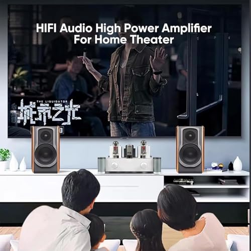 Amplificador de tubo estéreo HiFi, amplificador de audio de un solo extremo, carcasa de aleación de aluminio, potencia de 10 W x 2, ideal para audio doméstico y altavoces al aire libre