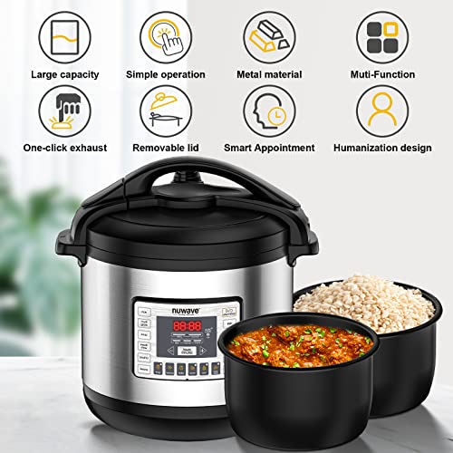 Nuwave Nutri-Pot Digital Pressure Cooker 8-Quart With Stainless Steel Inner Pot & Sure-Lock Technology #TOP1