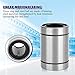 Baxnore 2 PCS LM20UU Linear Motion Bearing, Accuracy Steel Bushing Bearing, Double Sided Dust Proof Rubber Sealing Linear Ball Bearing for Industrial Automation