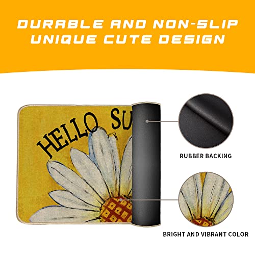 Geeory Lavender Rosemary Welcome Decorative Door Mat Purple Flowers Decorations Doormat Spring Summer Farmhouse Home Seasonal Decor For Frontdoor Indoor Outdoor Entrance - 17X29Inch Gk018 #TOP6