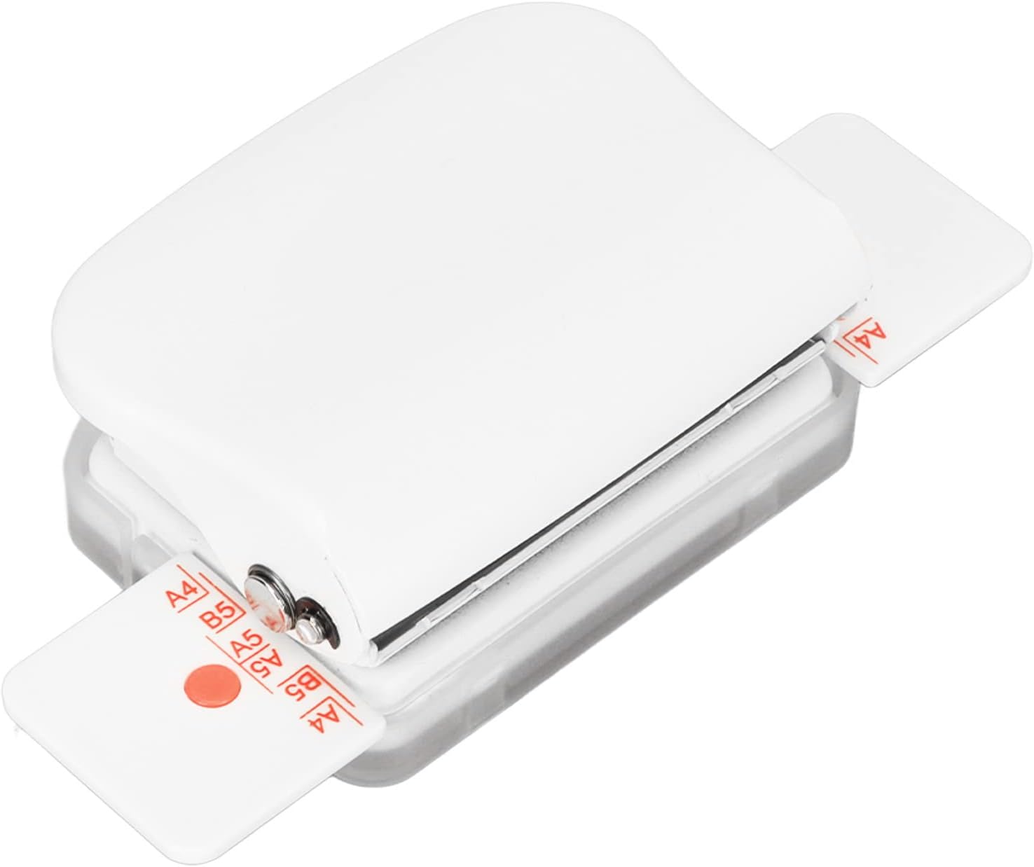 Mini Binding Machines, Metal Cutter Head Manual Binding Machines 0.24in Diameter Rustproof Portable for Papper (White)