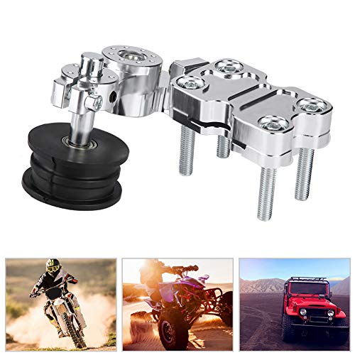 Tendeur de chaîne de moto universel Tbest en alliage d'aluminium argent pour moto et VTT