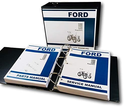 Service Parts Manual Set for Ford 1300 1500 1700 1900 Tractor Repair Catalog