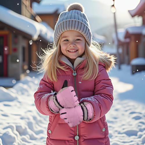MAGARROW Kids Winter Warm Gloves Windproof Water-Resistant Snow Boys Girls Sport Gloves2