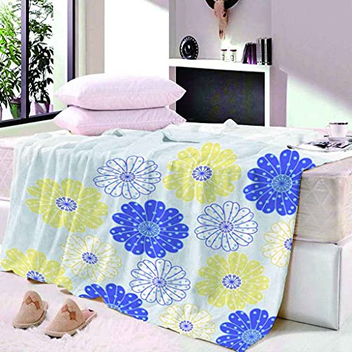 Couverture microfibre douce imprimé floral 3D grand format confort canapé lit