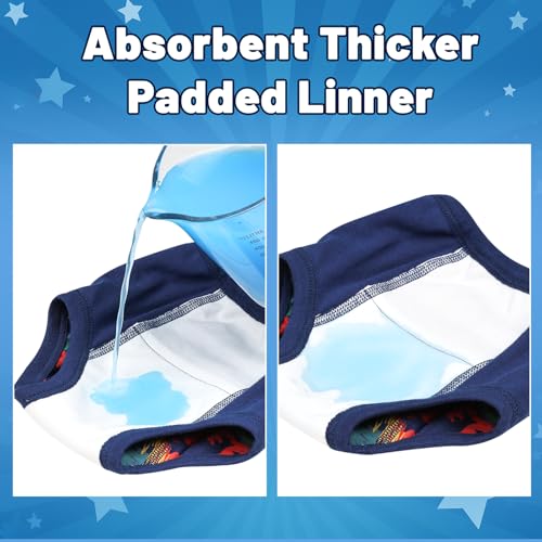 FLYISH DIRECT 6 Packs Potty Training Pants for Boys and Girls, Absorbent and Reusable Potty Training Underwear for Babies and Toddlers, 4 Years, Adventure Journey - Image 5