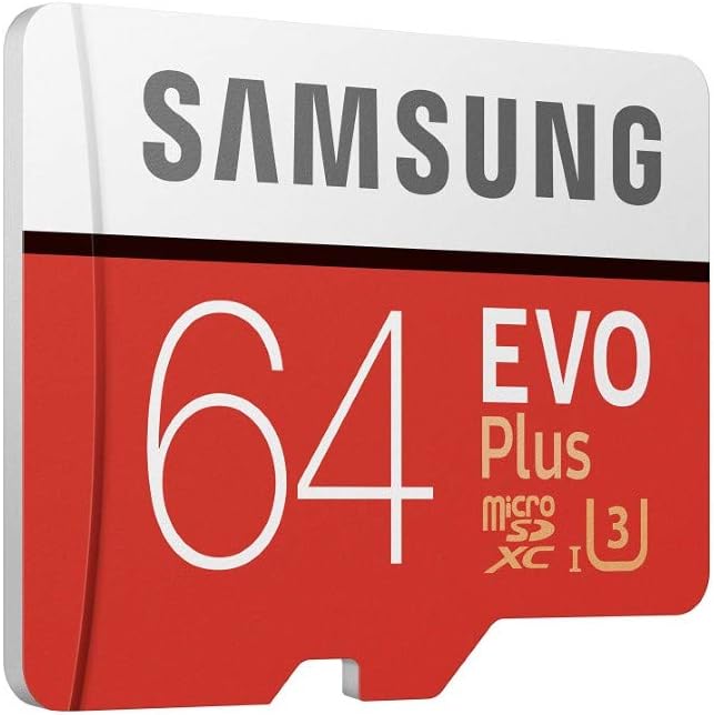 Samsung 64GB MicroSDXC EVO Plus Memory Card w/Adapter, (MB-MC64GA/EU)