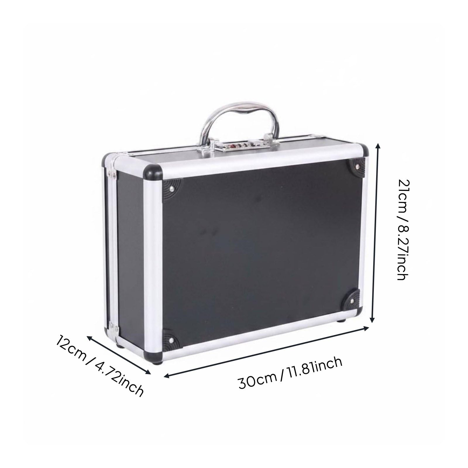 Valigetta con Serratura Password Valigetta Porta Attrezzi Borsa Portadocumenti Valigia Porta Strumenti Alluminio Resistente Case Bloccabile Manico
