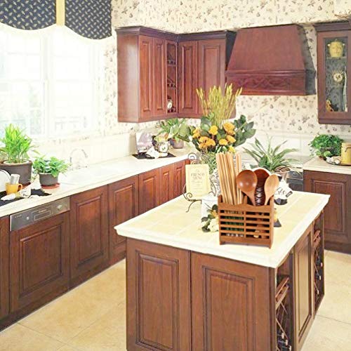 Hemoton 1 peça de talheres para guardar utensílios de bambu organizador de mesa prateleira para colh