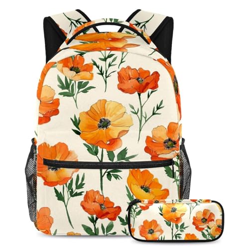 Sac à dos pour garçons et filles avec trousse à crayons pour étudiants