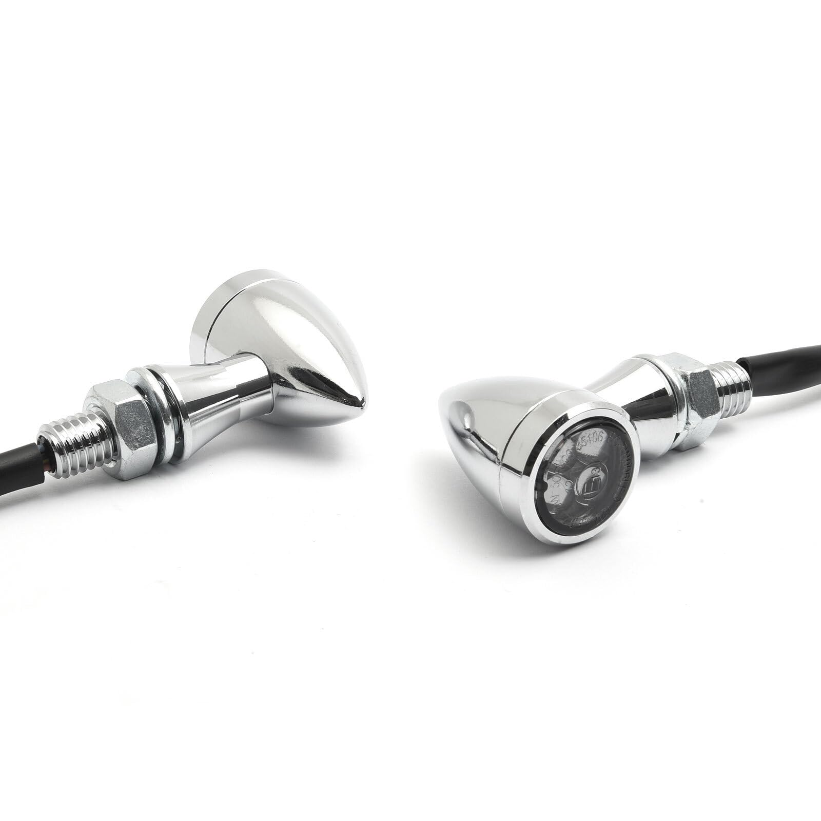 Dock66 Micro Bullet LED Blinker Chrom, ECE