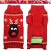 ABRRLO Hunde Kostüme Hundebekleidung Baumwolle Pullover feiern Weihnachten-Tag Winter Mantel Strickpullover Haustier Hund Pullover Haustier Kostüm Fashion Urlaub Party Geschenk (M, KitzD)