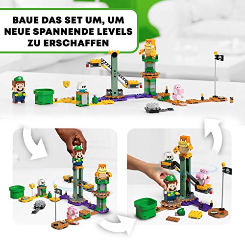 LEGO 71387 Super Mario Abenteuer mit Luigi – Starterset, Spielzeug mit einer interaktiven Figur, modulares Set, Geschenk zu Ostern für Kinder – Bild 5